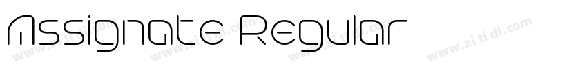 Assignate Regular字体转换
